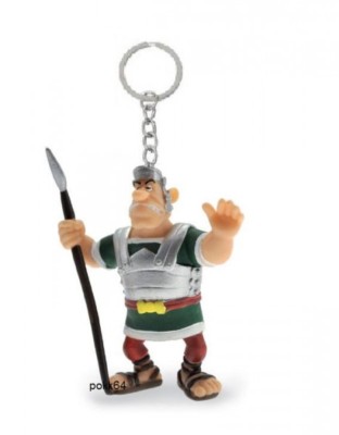 Asterix & Obelix Roman Legionnaire Keychain with Spear 7cm Figure 604206