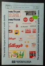 HO Scale Microscale 87-0197 Early 20th Century Signs; 1900-1930 Decal