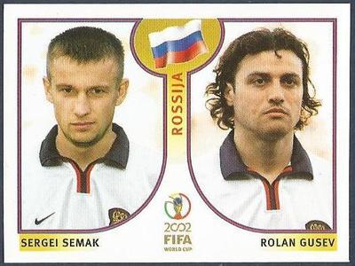 PANINI KOREA / JAPAN WORLD CUP 2002 - #528 - RUSSIA - SERGEI SEMAK / ROLAN GUSEV