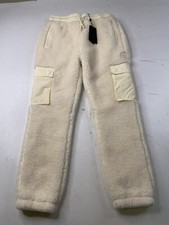 NWT Kith Kids Faux Sherpa Cargo Sweatpants Pants Size 12 Pockets Drawstring