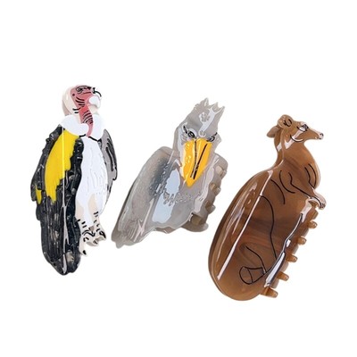 Shoebill Hair Claw Clip Hair Claw Valentine s Day Adornment Large Hair Barrette