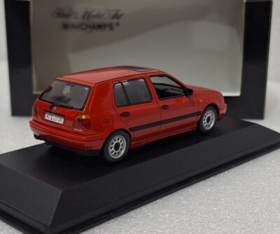 VW Golf Ⅰ〜Ⅶ 歴代ミニカーセット [ノベルティ 非売品］ Volkswagen VW Golf 3 III 1993 Tornado Red 1:43 Minichamps