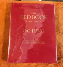 C.G. Carl Jung hardcover THE RED BOOK liber novus SEALED philemon '09 illus eng!