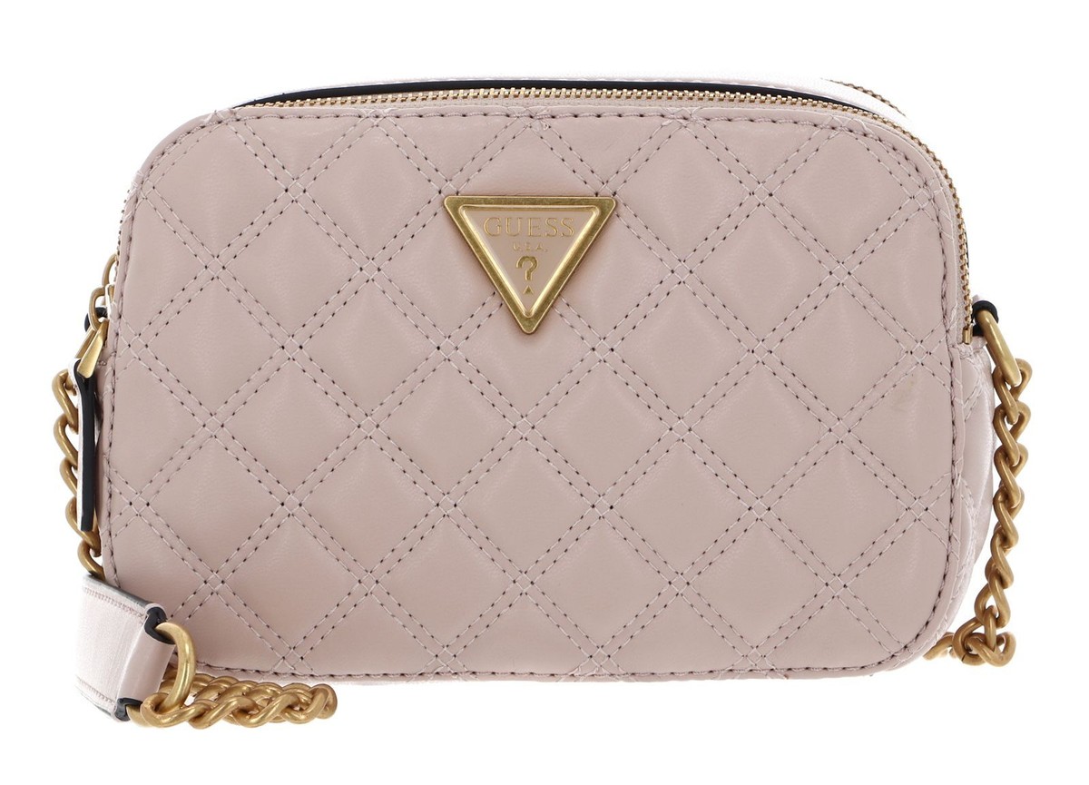 GUESS Giully Camera Bag Umhängetasche Tasche Light Beige altrosa