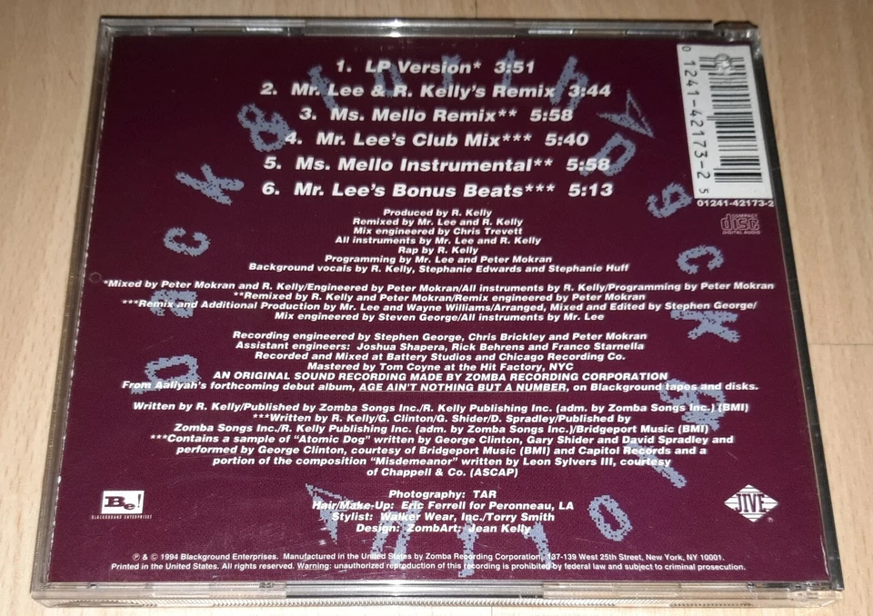 AALIYAH Back & Forth + TAMI+  KARYN WHITE Hungah Remix 3 CD Single USA R&B Rnb🔥 - Bild 4 von 4