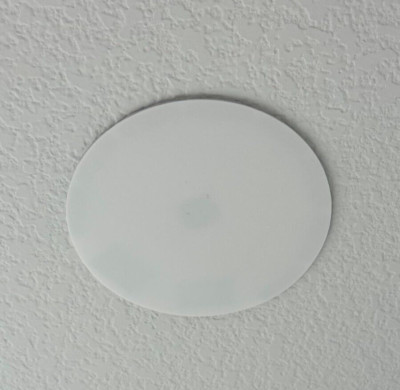 6 Pcs Plastic Flat Blank Plate Wall Hole Cover Ceiling 7 Inch Round, NEW