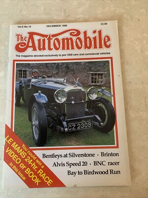 The Automobile Magazine December 1988 Bentleys At Silverstone Alvis Speed 20 (6)