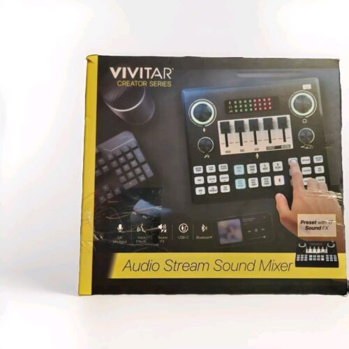 Vivitar Creator Series Audio Stream Sound Mixer Studio Equipment New Open Box