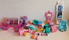Shopkins LOT Fashion Boutique Pieces Mirrors Chair Figures Play Set