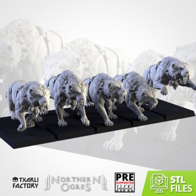 5 Säbelzahn, Txarli Factory, Fantasy Miniaturen