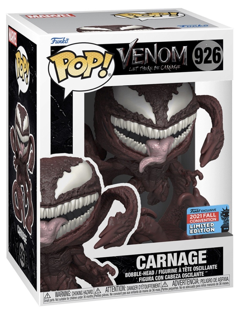 FUNKO POP! CARNAGE VENOM #926 NYCC 2021 FALL CONVENTION NEW 
