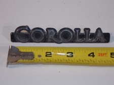 Vtg Toyota Corolla Car Vehicle Badge Emblem 75361-12080