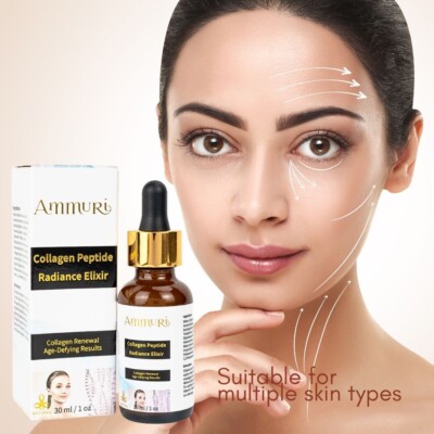 Ammuri Kollagen Peptide Serum Tief Hydration Skin Restaurierung Glättend Glow