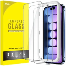 JETech Screen Protector for iPhone 15/15 Pro /15 Plus/iPhone 15 Pro Max, 3-Pack