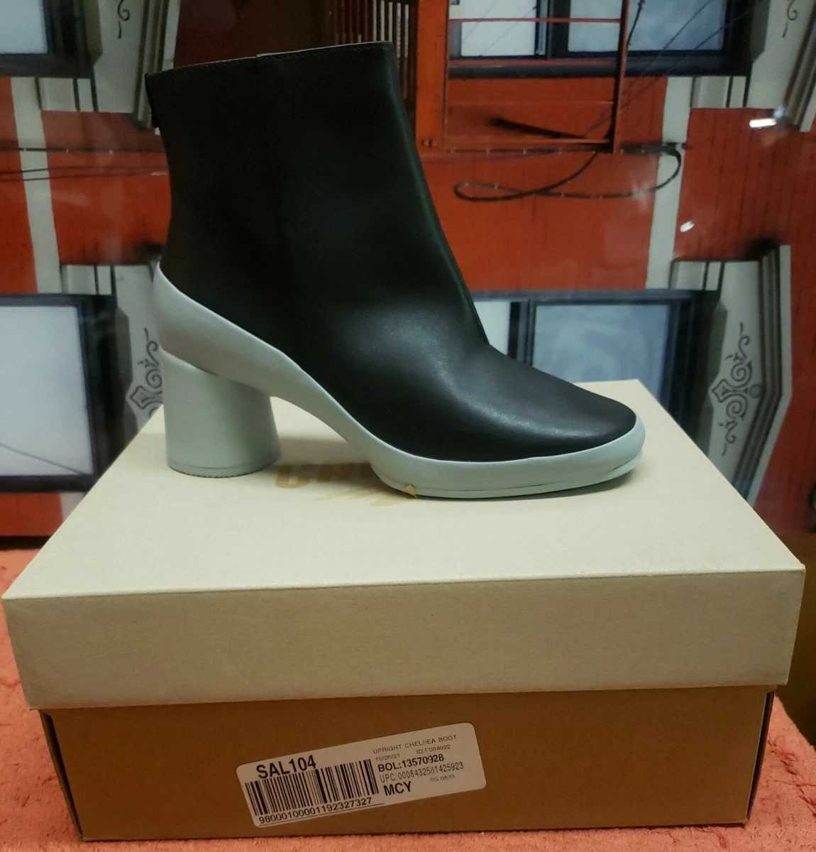 New Camper Upright Boot Black Grey Womens Shoes Casual Boots Ankle