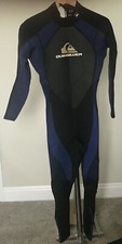 Quicksilver Men Full Wetsuit Synchro M/50 Blue and Black Surfing Water Sports