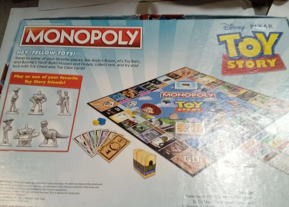 Hasbro Monopoly Toy Story Board Game - E5065 EUC Complete - Image 2 of 4