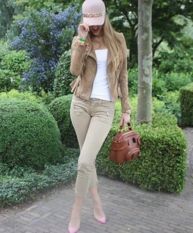 Veste Perfecto Peplum Basque A Volant zara Sold Out Daim Beige M