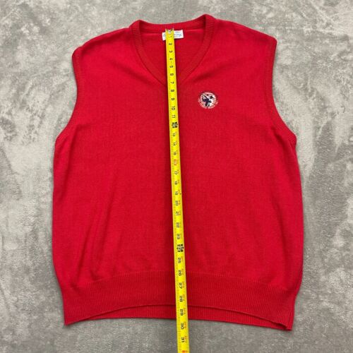 US Open Golf 1992 Pebble Beach VTG Pickering Vest Men's XXL Red - Picture 4 of 8