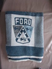 FORD années 50 grand plaid couverture d'époque en laine