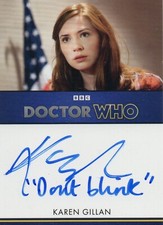 Doctor Who Series 5-7: Karen Gillan 'Don't blink' Inscription Autograph Card