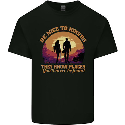 T-Shirt Be Nice to Hikers lustiges Wandern in den Bergen Kinder