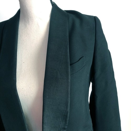 3.1 Phillip Lim Damen kurz geschnittene Einzelknopf-Blazerjacke minimalistisch schicke Arbeit - Bild 2 von 11