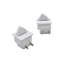 2Pcs Refrigerator Door Light Switch 2 Feet 2Pin AC 250V 2A-2.5A