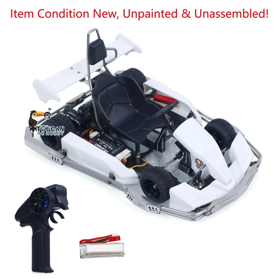 JDM 1/10 4WD RC Racing Kart 298A KIT Steering Servo Battery Transmitter Vehicle - Image 2 of 4