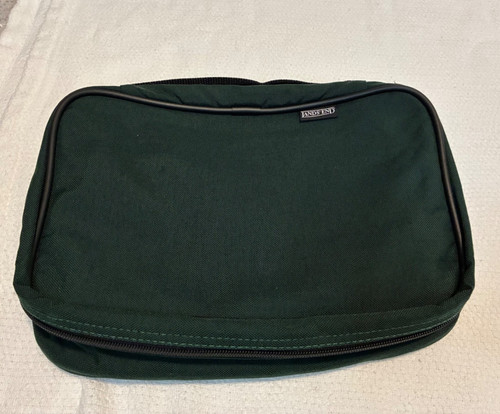 Lands' End travel organizer or toiletry bag Hunter Green