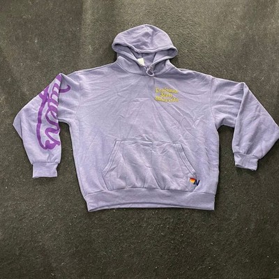 AVIATOR NATION LSU Tigers Tri-Blend Pullover Hoodie Women's Size S 
