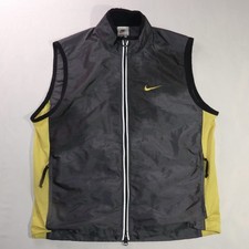 Nike black and yellow windbreaker vest Size M...
