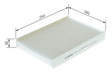 BOSCH Innenraumfilter 1 987 432 272 Partikelfilter für SKODA SEAT VW UP CITIGO