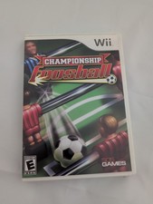 Championship Foosball (Nintendo Wii, 2008) Table Soccer Video Game Complete CIB