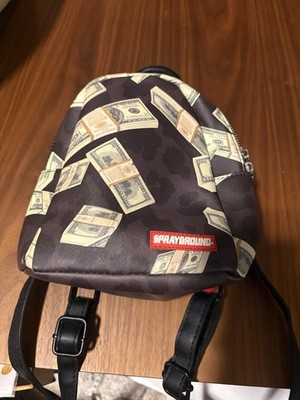 Sprayground Limited Edition Money Print Mini Backpack Black