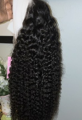 Curly Hair Extension Black Curly Texture for Women Hair Piece Style Curly Hair