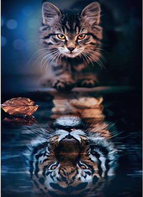 DAERLE Diamond Painting Katze, 5D Diamantmalerei, Diamond Painting, Diamant-Mals