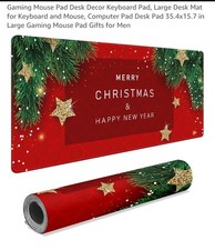 New CHRISTMAS KEYBOARD MOUSEPAD Computer Mouse Pad