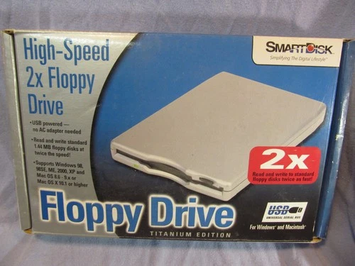 SMART DISK 2X HIGH SPEED USB 3.5" 1.44 MB FLOPPY DISK DRIVE