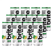 Brite Natural Focus + Sparkling Brite Lemon Lime 330ml x 12 Pack