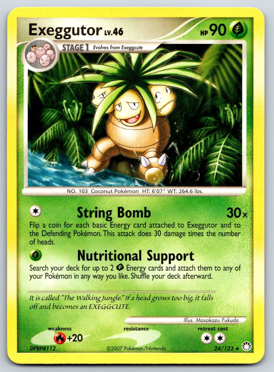 Exeggutor Mysterious Treasures 24/123 Rare Pokemon Card LP