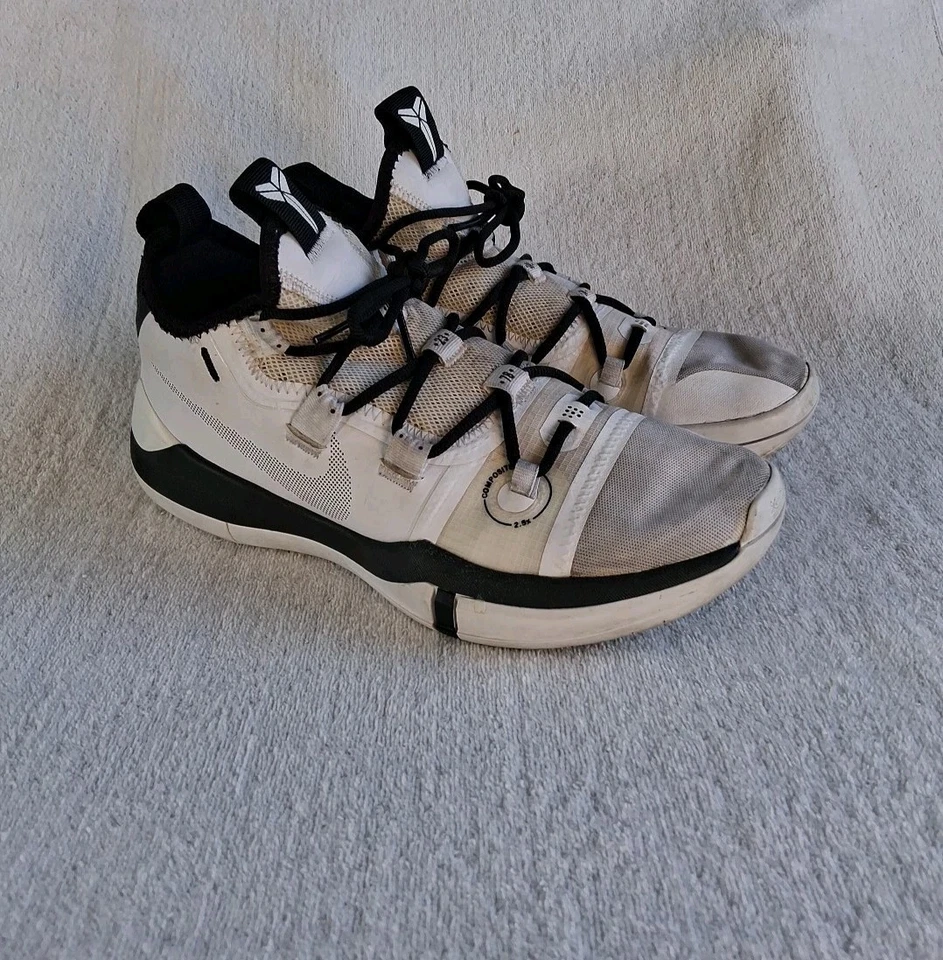 耐克 Kobe A.D. Exodus TB 白色/黑色鞋 7.5 — 第 2/4 张图片