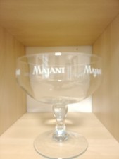 VASO VETRO MAJANI VINTAGE PUBBLICITARIO COPPA CIOCCOLATA PASTICCERIA CONTENITORE