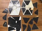 Vintage 1978 Kenner TIE Fighter Original Pair Set Wings Star Wars Stickers