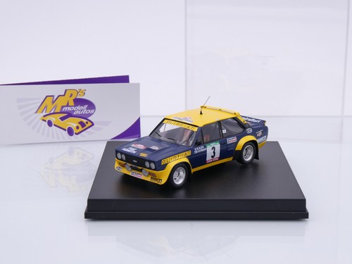 FIAT 131 Abarth Olio Fiat №3 RAC Rallye M.Alen, I.Kivimäki (1976), dark blue/yellow