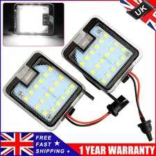 2x Under Mirror LED Puddle Lights For Ford Focus C-Max Kuga Mondeo S-Max Escape