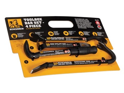 Roughneck ROU64951 Werkzeugkastenstange 4-teiliges Set einschließlich: Abrissstange (12 Zoll), Nagel