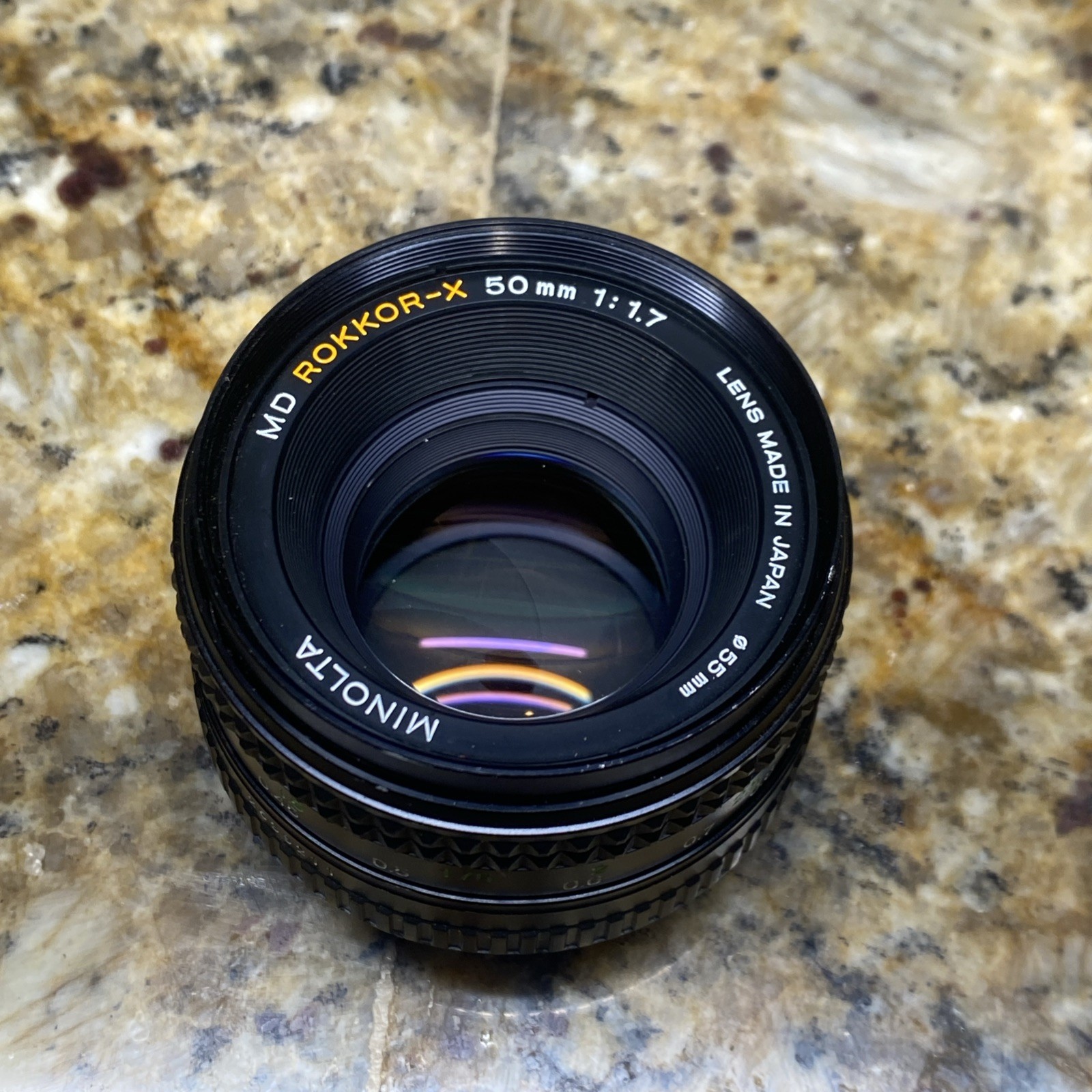 Minolta MD Rokkor-X 50mm f/1.7 prime lens