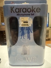 Brand New Sealed Karaoke Microphone Set For The Wii 2 Pair Lot WI-KM