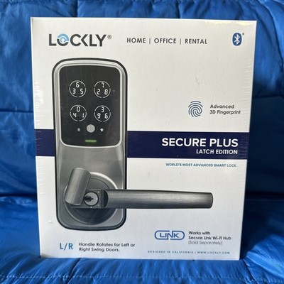 Lockly PGD628F SN Secure Plus Smart Lever Lock Bluetooth Fingerprint NEW